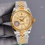 Swiss Quality Replica Rolex Datejust 41mm Gold Dial Jubilee Band Two Tone Watch